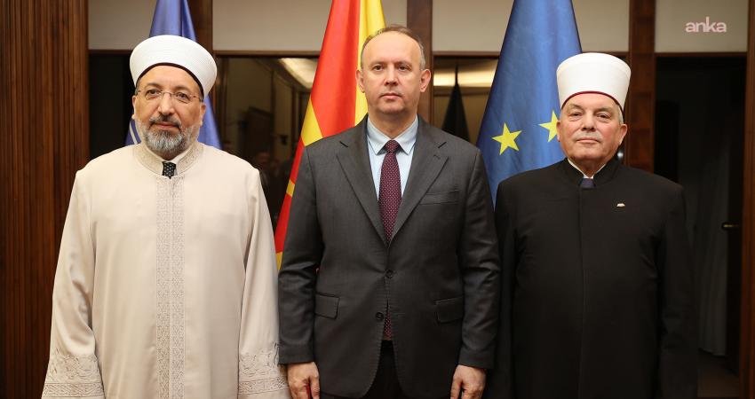 Diyanet İşleri Başkanı Safi Arpaguş, Kuzey Makedonya’da üst düzey temaslarda