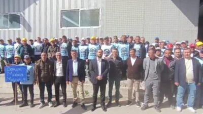 Doruk Madencilik işçilerinin alacaklarının ödenmesi talebiyle başlattığı Ankara yürüyüşü devam