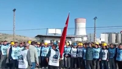 Doruk Madencilik'te çalışan işçiler, "ücret, ihbar ve kıdem tazminatlarının ödenmesi"