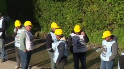 Doruk Madencilik işçileri, alacaklarının ödenmesi talebiyle başlattığı Ankara yürüyüşünün 9.