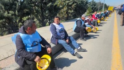 Yürüyüşleri polis tarafından engellenen Doruk Madencilik işçileri ile polis anlaştı,