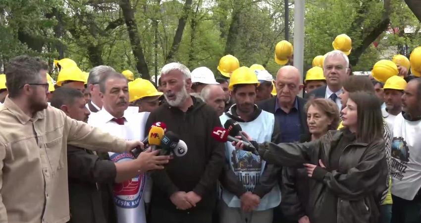 Eskişehir'de faaliyet gösteren Doruk Madencilikte çalışan işçilerin, ücret ve tazminatlarının
