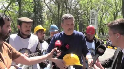 Doruk Madencilik işçilerinin Kurtuluş Parkı’ndaki açlık grevi, 7’nci gününde sürüyor.