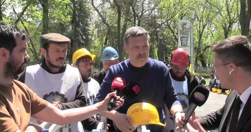 Doruk Madencilik işçilerinin Kurtuluş Parkı’ndaki açlık grevi, 7’nci gününde sürüyor.