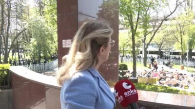 CHP Kadın Kolları Genel Başkanı Asu Kaya,  Doruk Madencilik işçilerine destek