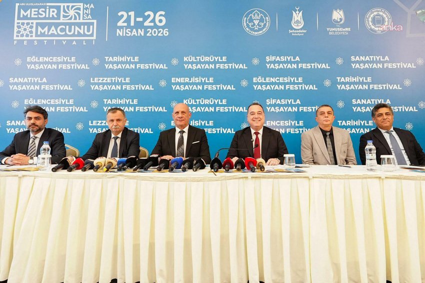 486'ncı Uluslararası Manisa Mesir Macunu Festivali'nin tanıtım toplantısında konuşan Manisa