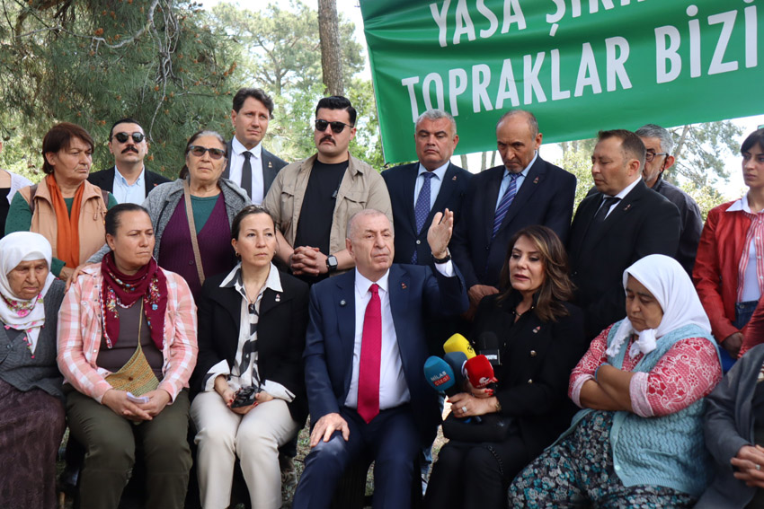 Zafer Patisi Genel Başkanı Ümit Özdağ, Muğla'da Akbelen Ormanı çevresindeki