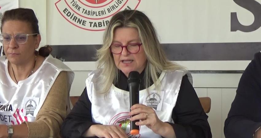 Edirne Tabip Odası Başkanı Sibel Pekdemir, Sağlıkta Şiddete Karşı Mücadele