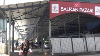 Edirne’de pazar esnafı Mustafa Çelik, "Kapya biberi bir kilo, yarım