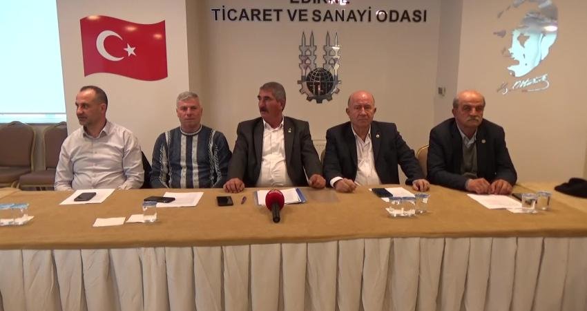 Edirne’de beş ilçe ziraat odası başkanı, artan girdi maliyetlerine dikkati