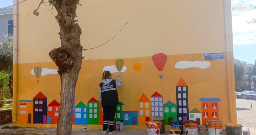 Efeler Belediyesi Park ve Bahçeler Müdürlüğü ekipleri, Kemer Mahallesi’nde bulunan