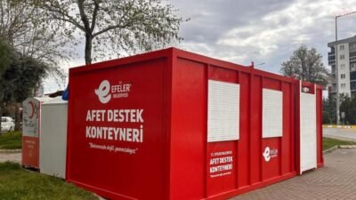 Efeler Belediyesi'nin afetlere karşı hazırlık çalışmaları kapsamında başlattığı “Afet Destek