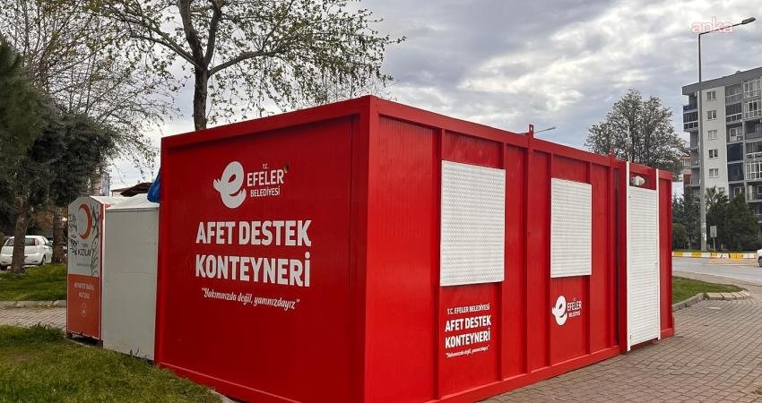 Efeler Belediyesi’nin “Afet Destek Konteyneri” projesi büyümeye devam ediyor Efeler Belediyesi'nin afetlere karşı hazırlık çalışmaları kapsamında başlattığı “Afet Destek
