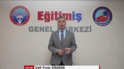 Eğitim-İş Genel Eğitim Sekreteri Veli Fırat Şimşek, Milli Eğitim Bakanlığı'nın (MEB)