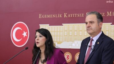 Emek Partisi (EMEP) Gaziantep Milletvekili Sevda Karaca ile İstanbul Milletvekili İskender