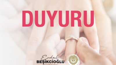 Etimesgut Belediyesi, 15 Nisan 2026 itibarıyla nikâh işlemleri için online