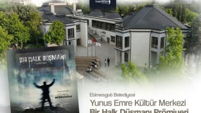 Etimesgut Belediyesi, Yunus Emre Kültür Merkezi’ni 7 Nisan’da açıyor. Açılış,