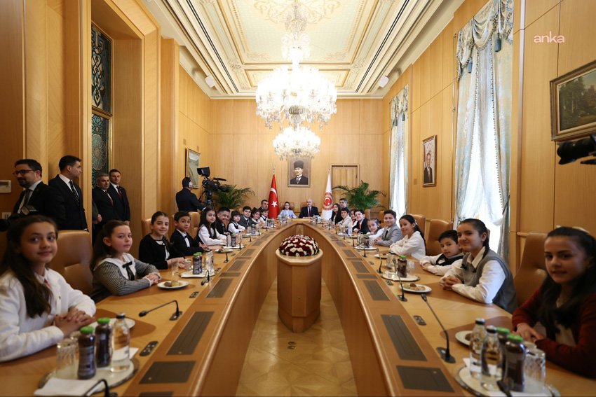 TBMM Başkanı Numan Kurtulmuş, Milli Eğitim Bakanı Yusuf Tekin ve