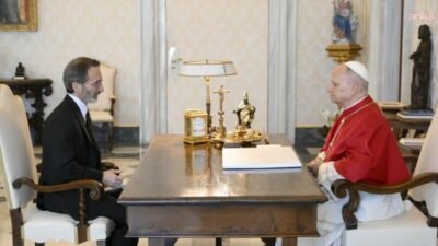 Türkiye'nin Vatikan Büyükelçisi Fahrettin Altun, Vatikan Devlet Başkanı Papa 14.