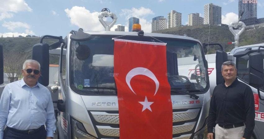 Türkiye Belediyeler Birliği (TBB) tarafından Ankara'da düzenlenen Araç Teslim Töreni'nde,
