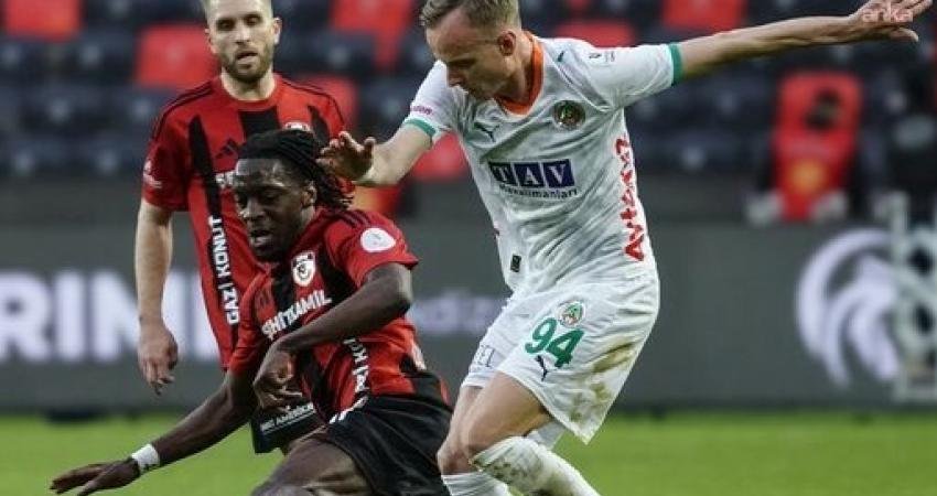 Süper Lig’in 28. haftasında Gaziantep FK ile Alanyaspor 1-1 berabere
