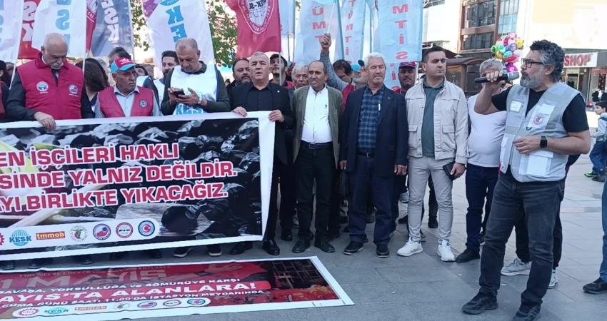 Gaziantep’te sendikalar ve meslek örgütleri, 1 Mayıs öncesi yaptıkları basın