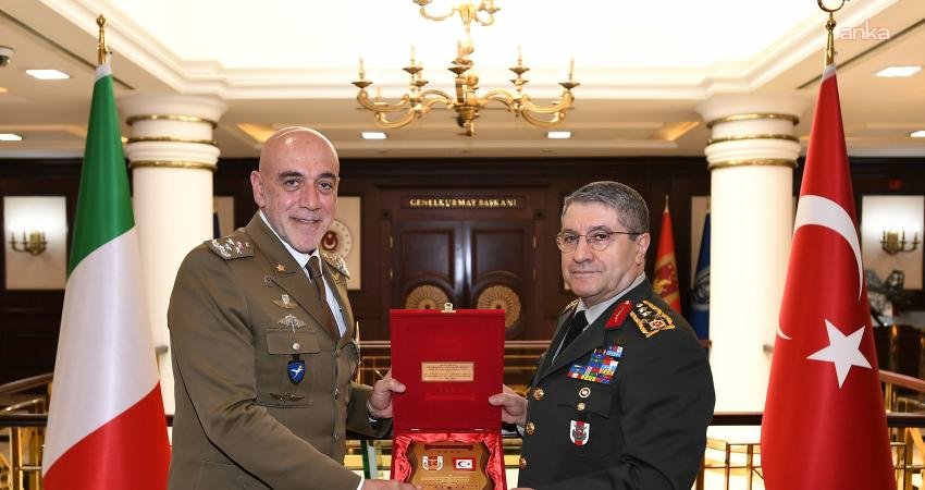 Genelkurmay Başkanı Orgeneral Selçuk Bayraktaroğlu, İtalya Kara Kuvvetleri Komutanı Korgeneral