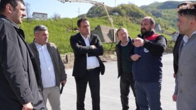 Giresun Belediye Başkanı Fuat Köse, Ülper Köyü’nde yapımı devam eden