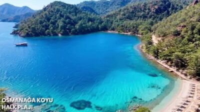 Muğla'nın Fethiye ilçesindeki Osmanağa Günlüklü Koyu’nda iş makineleriyle başlatılan çalışmalara tepkiler