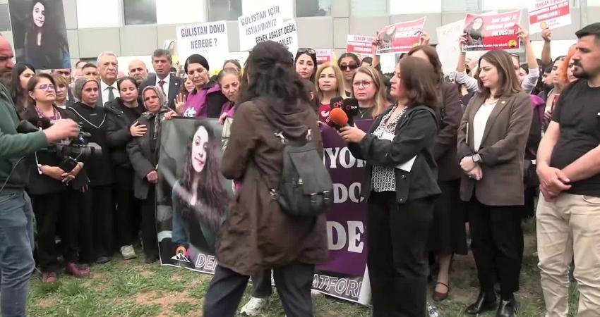 "Dersim Kadın Platformu" tarafından Gülistan Doku için Tunceli Adliyesi önünde