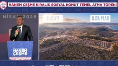 CHP Genel Başkanı Özgür Özel, İzmir’in Çeşme ilçesinde Çeşme Belediyesi