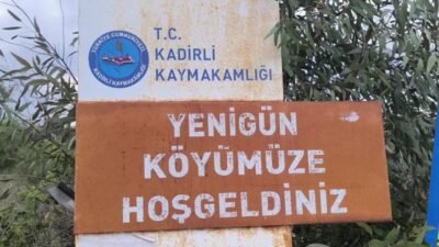 Osmaniye'nin Kadirli ilçesi Yenigün Köyü'nde bir yurttaşın evi heyelan nedeniyle
