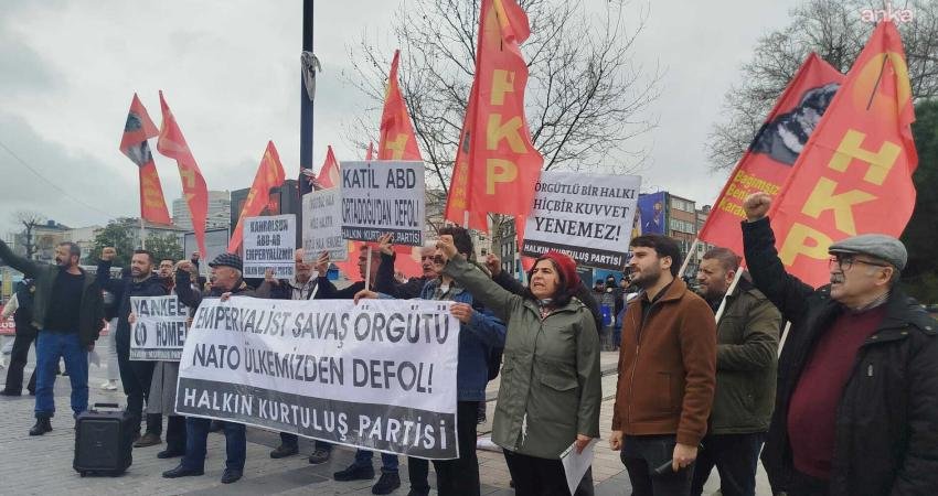 HKP’den “NATO” protestosu: “ABD-AB emperyalistlerini tarihin karanlık sayfalarına göndereceğiz” Halkın Kurtuluş Partisi (HKP), 77'nci kuruluş yıl dönümünde NATO'yu 5