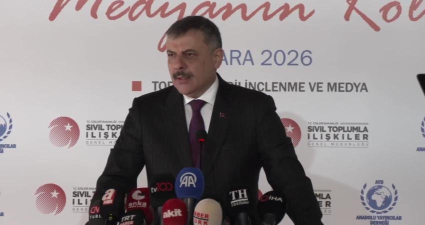 İçişleri Bakanı Mustafa Çiftçi, "1 Ocak-25 Nisan 2026 tarihleri arasında