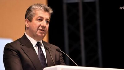 Irak Kürdistan Bölgesel Yönetimi (IKBY) Başbakanı Masrur Barzani, Erbil’de bir
