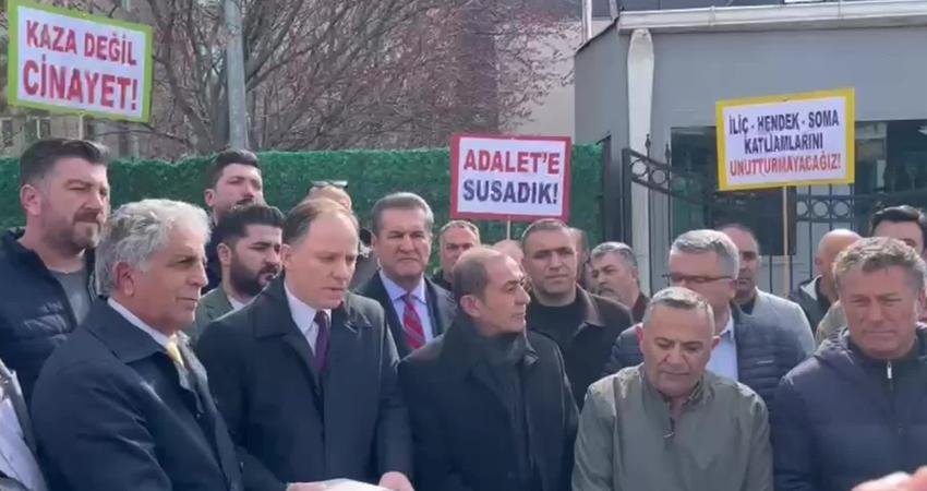 İliç maden faciasının 7. duruşması… CHP’li Yavuzyılmaz: “Heyet, gerçeklerle yüzleşmek istiyorsa gerçekleri haykırmak için buradayız” İliç maden faciasının 7. duruşması öncesinde adliye önünde açıklama yapan