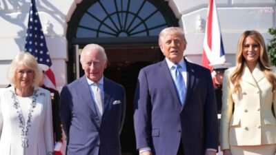 İngiltere Kralı Charles  ile Konsort Kraliçesi Camilla, bugün Beyaz Saray'da