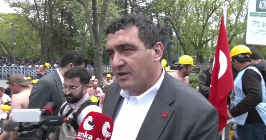 CHP Genel Başkan Yardımcısı Ulaş Karasu, Bağımsız Maden İş Başkanı Gökay