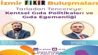 İzmir Büyükşehir Belediyesi’nin düzenlediği İzmir FİKİR Buluşmaları’nın yeni oturumunda kentsel