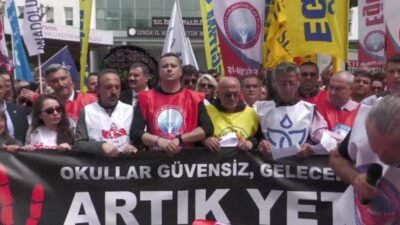 İzmir'de 7 eğitim sendikası, Şanlıurfa’nın Siverek ilçesinde bir lisede yaşanan