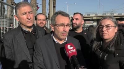 DİSK Ege Bölge temsilcisi Deniz Şahin Gümüştekin, yasal süreç sürdüğü