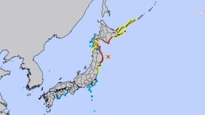 Japonya’nın kuzeydoğusu açıklarında 7,4 büyüklüğünde deprem meydana geldi. Depremin ardından