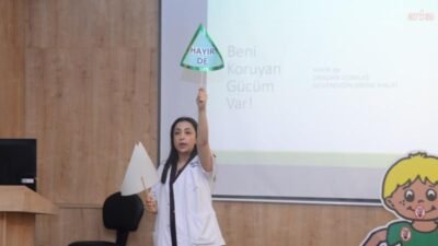 Kahramankazan Belediyesi Sağlık İşleri Müdürlüğü, öğrencilere mahremiyet eğitimi verdi. Eğitimde, çocuklara