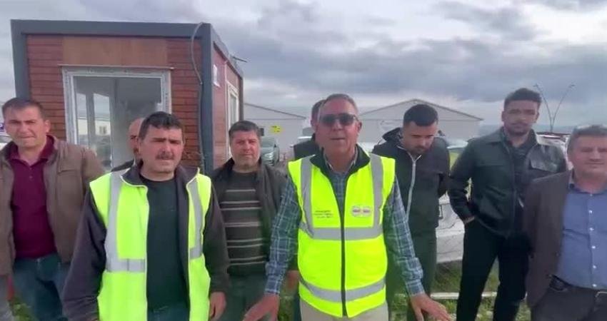 Kahramanmaraş’ta Dünya Bankası destekli altyapı projelerinde çalışan işçiler, aylardır ücretlerini