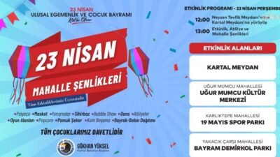 Kartal Belediyesi 23 Nisan Ulusal Egemenlik ve Çocuk Bayramı’nı, ilçenin