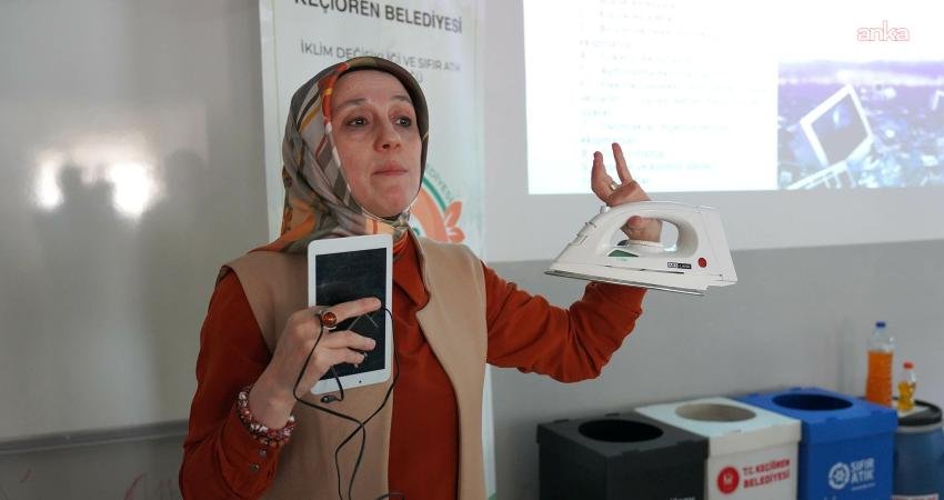 Keçiören Belediyesi tarafından çevre bilincini artırmak amacıyla yürütülen eğitim çalışmaları