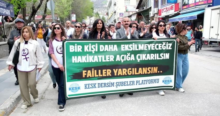 KESK Tunceli Şubeler Platformu tarafından Gülistan Doku soruşturmasına ilişkin açıklama