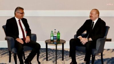 KKTC Cumhurbaşkanı Tufan Erhürman, Antalya Diplomasi Forumu'nda, Azerbaycan Cumhurbaşkanı İlham Aliyev