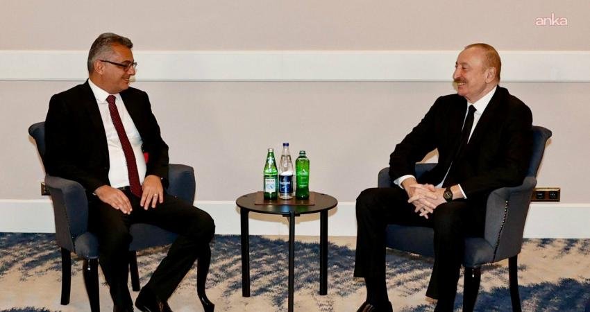 KKTC Cumhurbaşkanı Tufan Erhürman, Antalya Diplomasi Forumu'nda, Azerbaycan Cumhurbaşkanı İlham Aliyev