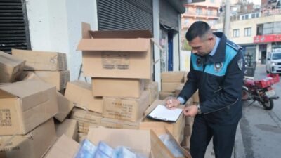 Konak Belediyesi Zabıta Müdürlüğü ekipleri, gelen ihbar üzerine yaptığı denetimde